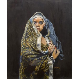 Saadia Shahid, 18 x 24 Inch, Oil on Canvas, Figurative Painting, AC-SADSD-001